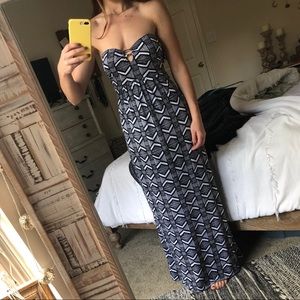 Tribal print maxi dress